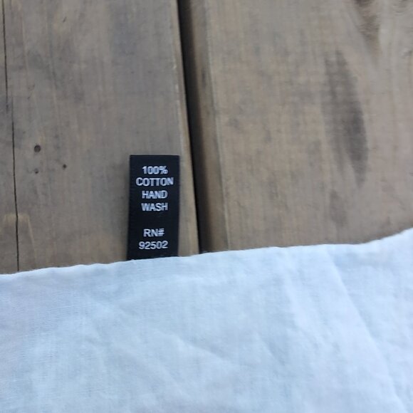 Sacred Threads Boho Short Mini Dress Women's M White Floral Tiered Seashell - Picture 3 of 9